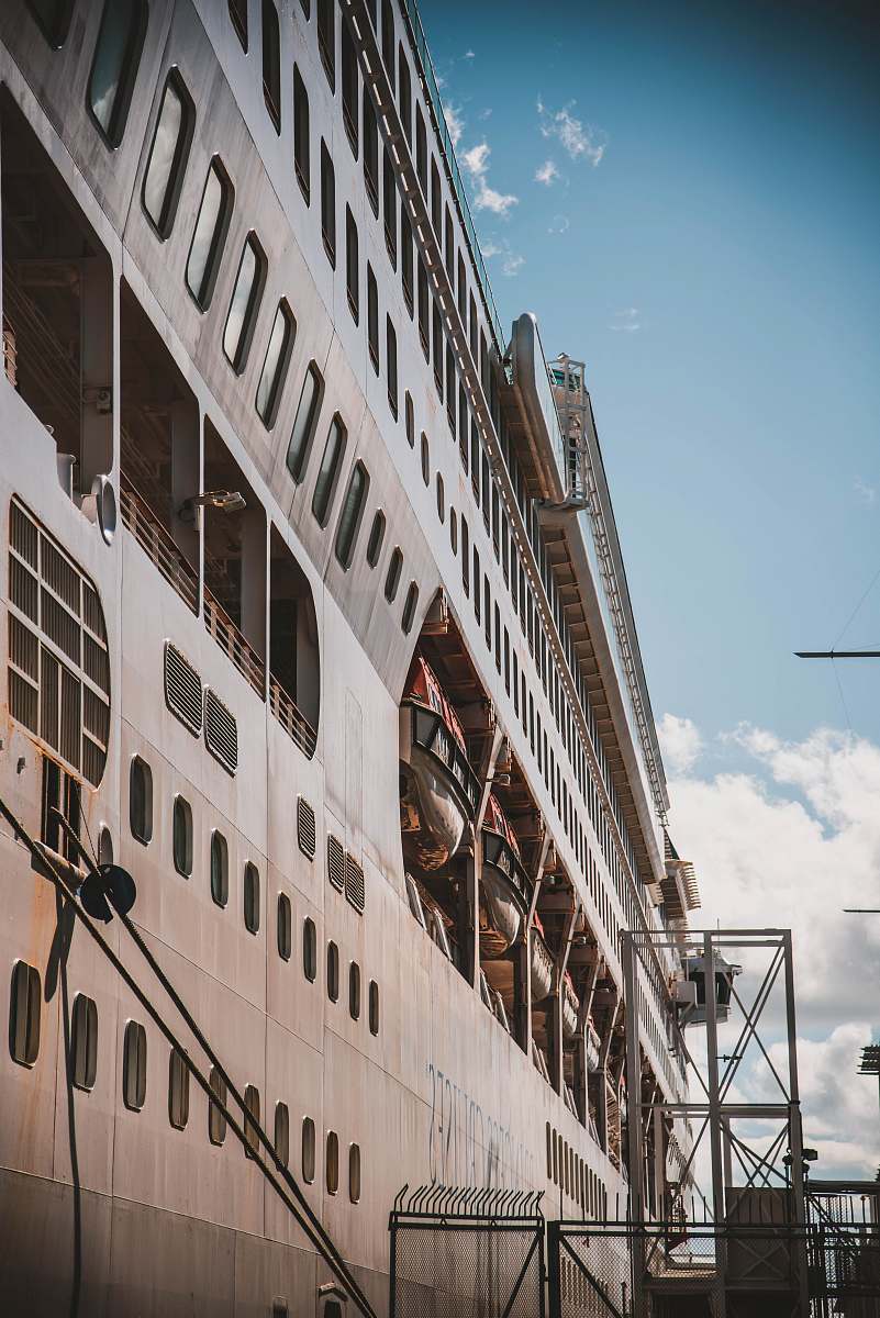 cruise ship low-angle photography of white cruise ship ship
